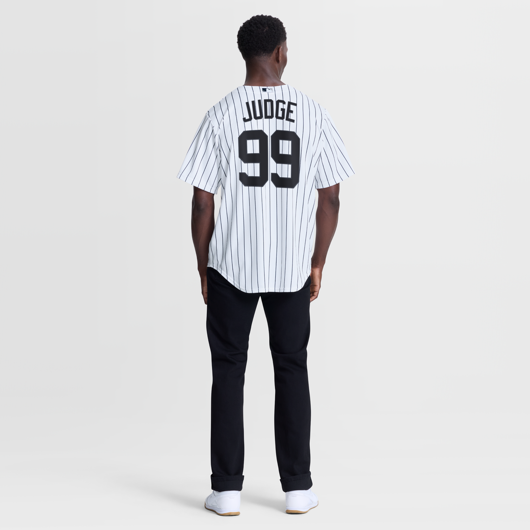 New York Yankees Aaron Judge Nike White Home Replica Jersey product image 5, provided for visual reference and product