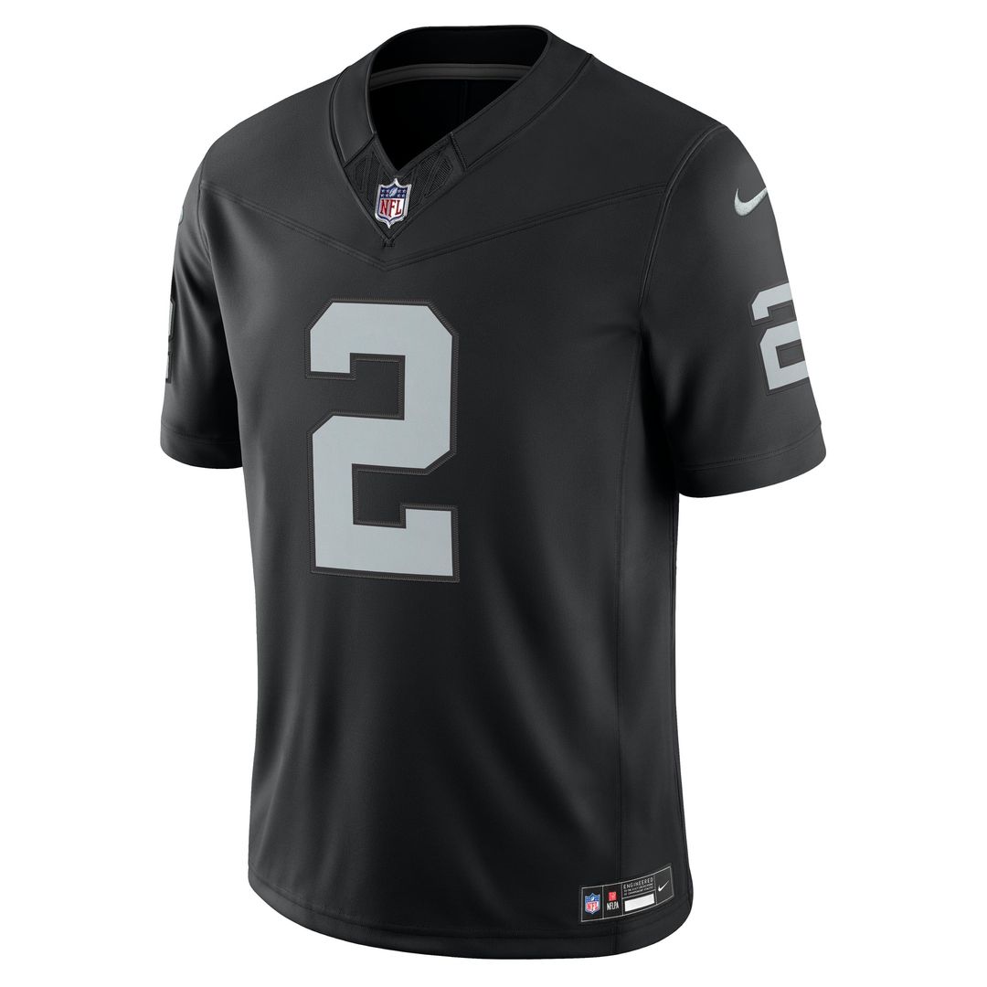 Las Vegas Raiders Ashton Jeanty Nike Black Team Vapor F.U.S.E. Stitched Limited Jersey product image 2, provided for visual