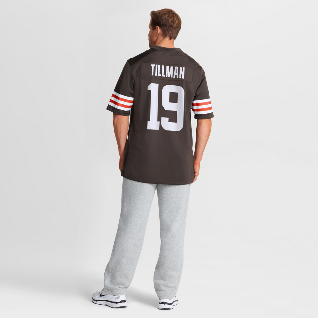 Cleveland Browns Cedric Tillman Nike Brown Game Jersey product image 8, provided for visual reference and product detail