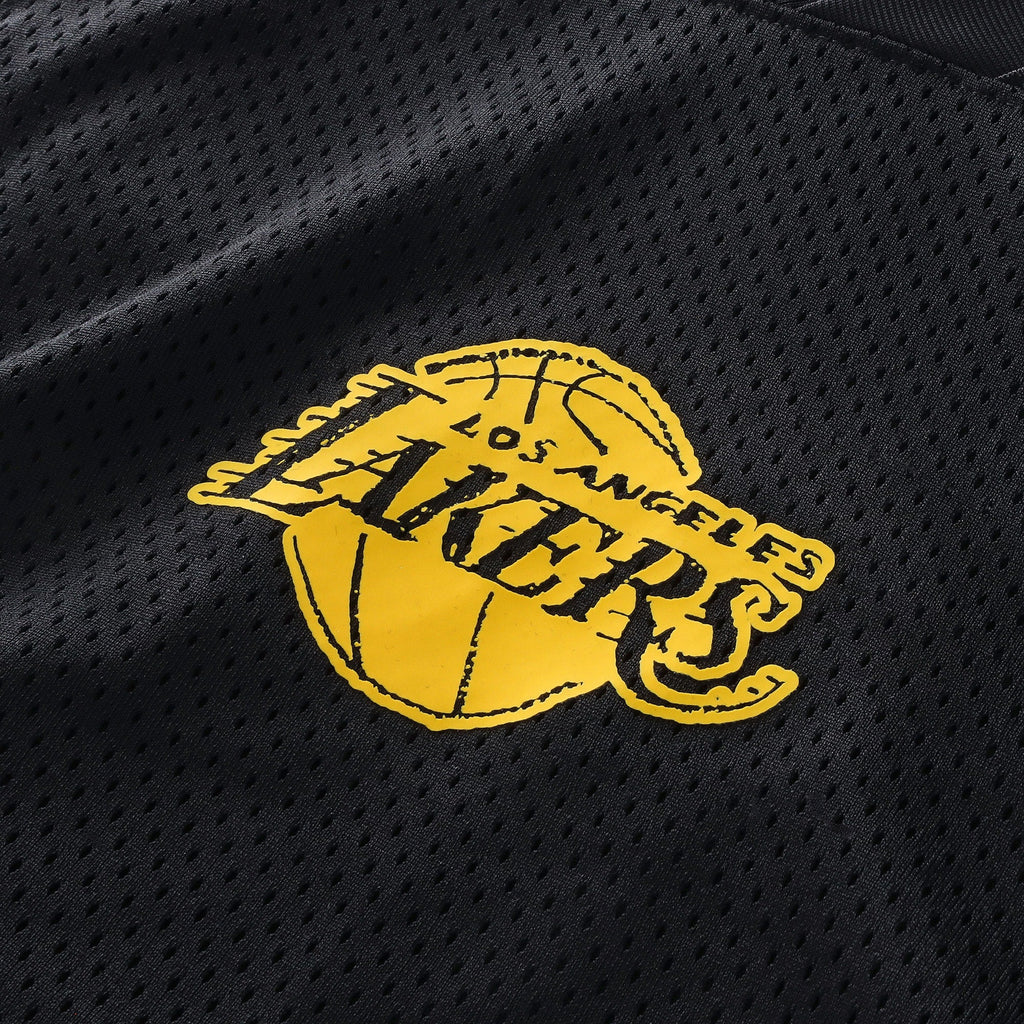 Los Angeles Lakers Nike Courtside Football Jersey - Black product image 6