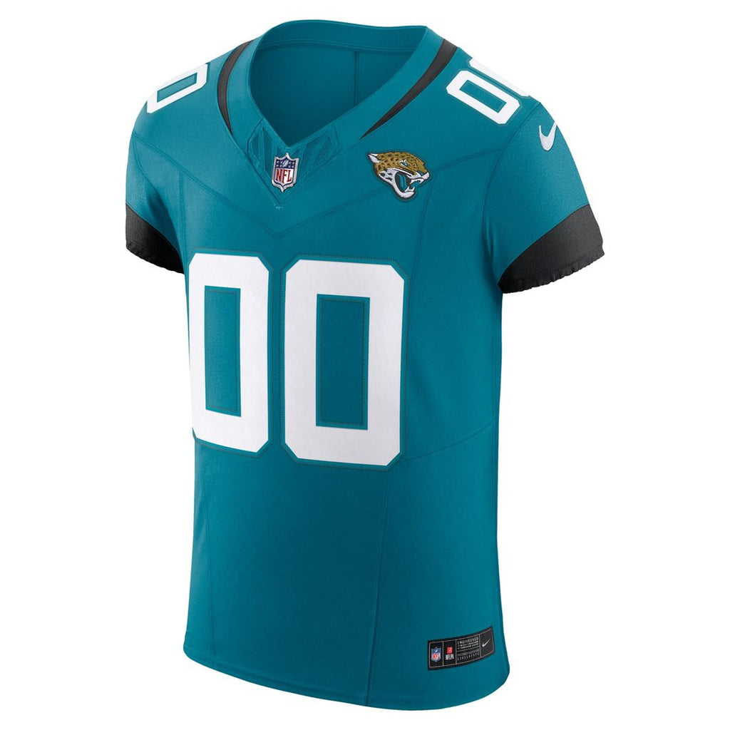 Jacksonville Jaguars Nike Teal Vapor F.U.S.E. Elite Custom Jersey product image 2, provided for visual reference and product
