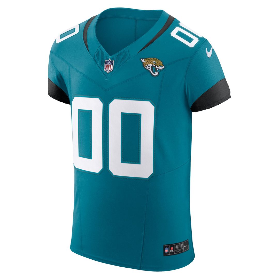 Jacksonville Jaguars Nike Teal Vapor F.U.S.E. Elite Custom Jersey product image 2, provided for visual reference and product