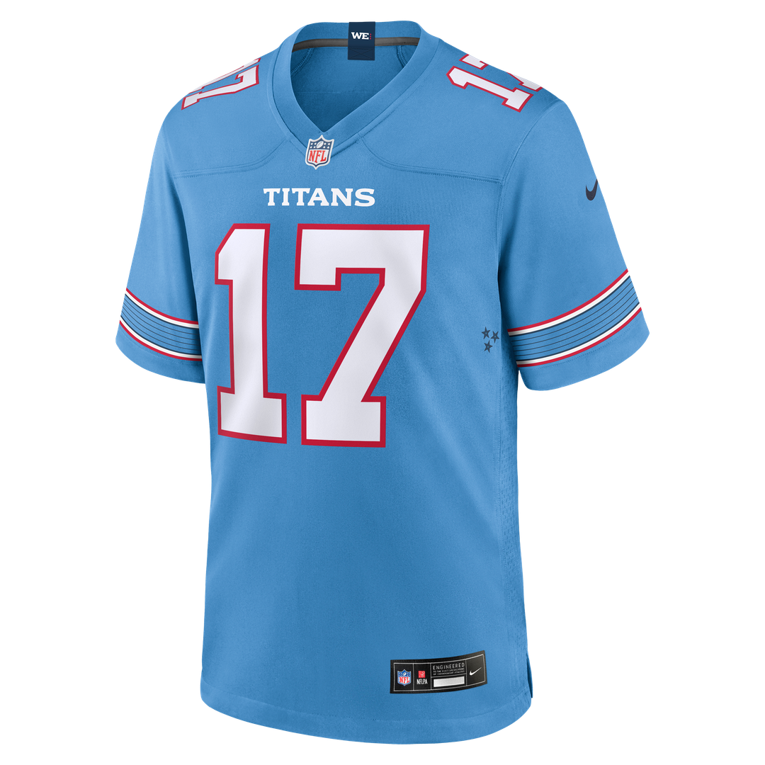 Tennessee Titans Chimere Dike Nike Light Blue Team Game Jersey product image 8, provided for visual reference and product