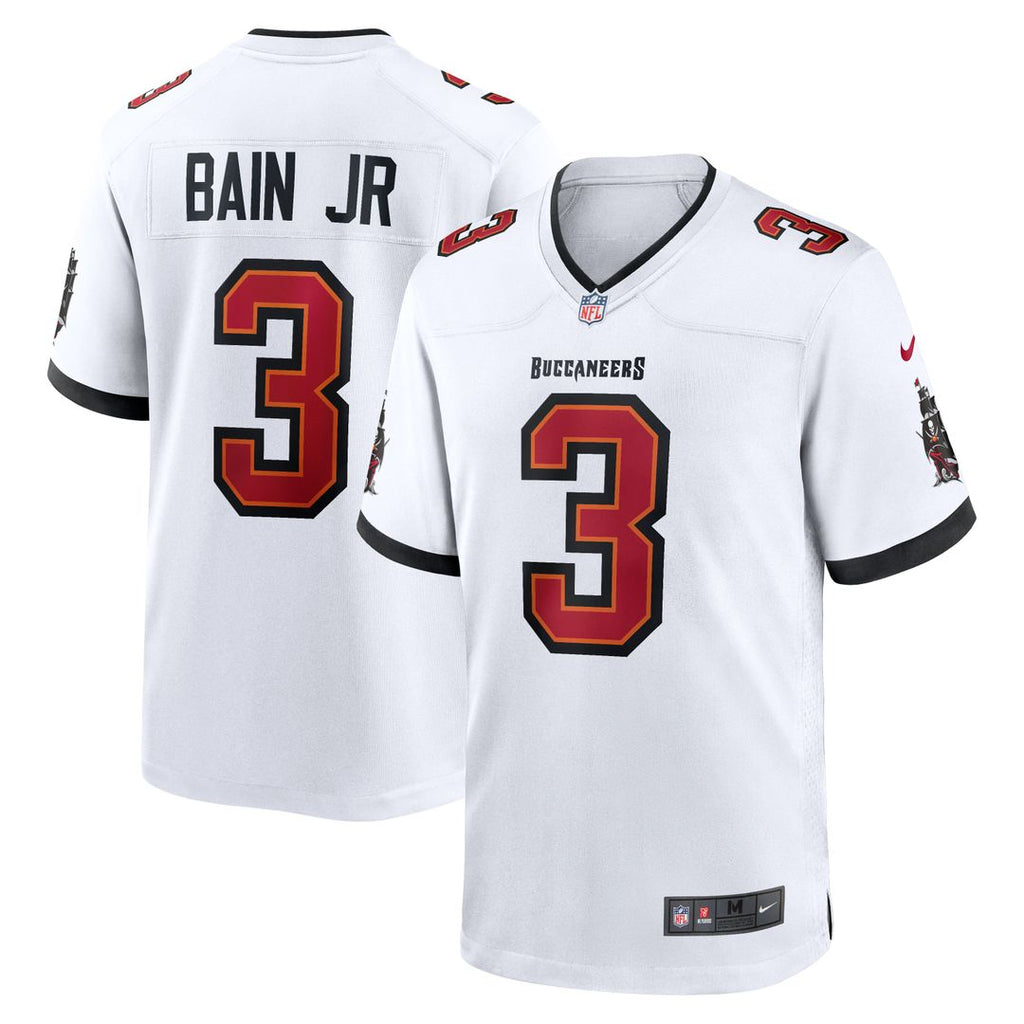 Tampa Bay Buccaneers Rueben Bain Jr. Nike White Game Jersey product image 1, provided for visual reference and product