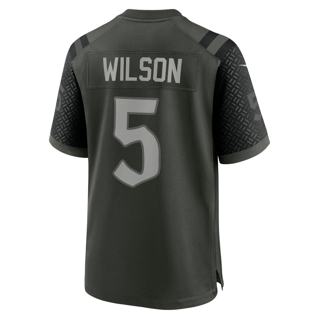 New York Jets Garrett Wilson Nike Green Rivalries Collection Game Jersey product image 3, provided for visual reference and