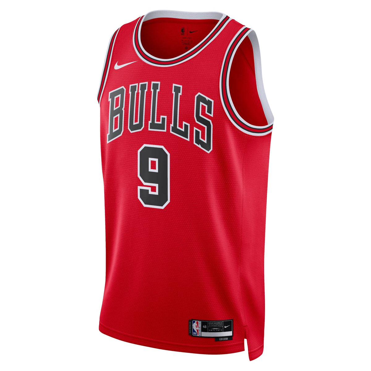 Chicago Bulls Nike Icon Edition Swingman Jersey - Red - Nikola Vučević - Unisex product image 2, provided for visual