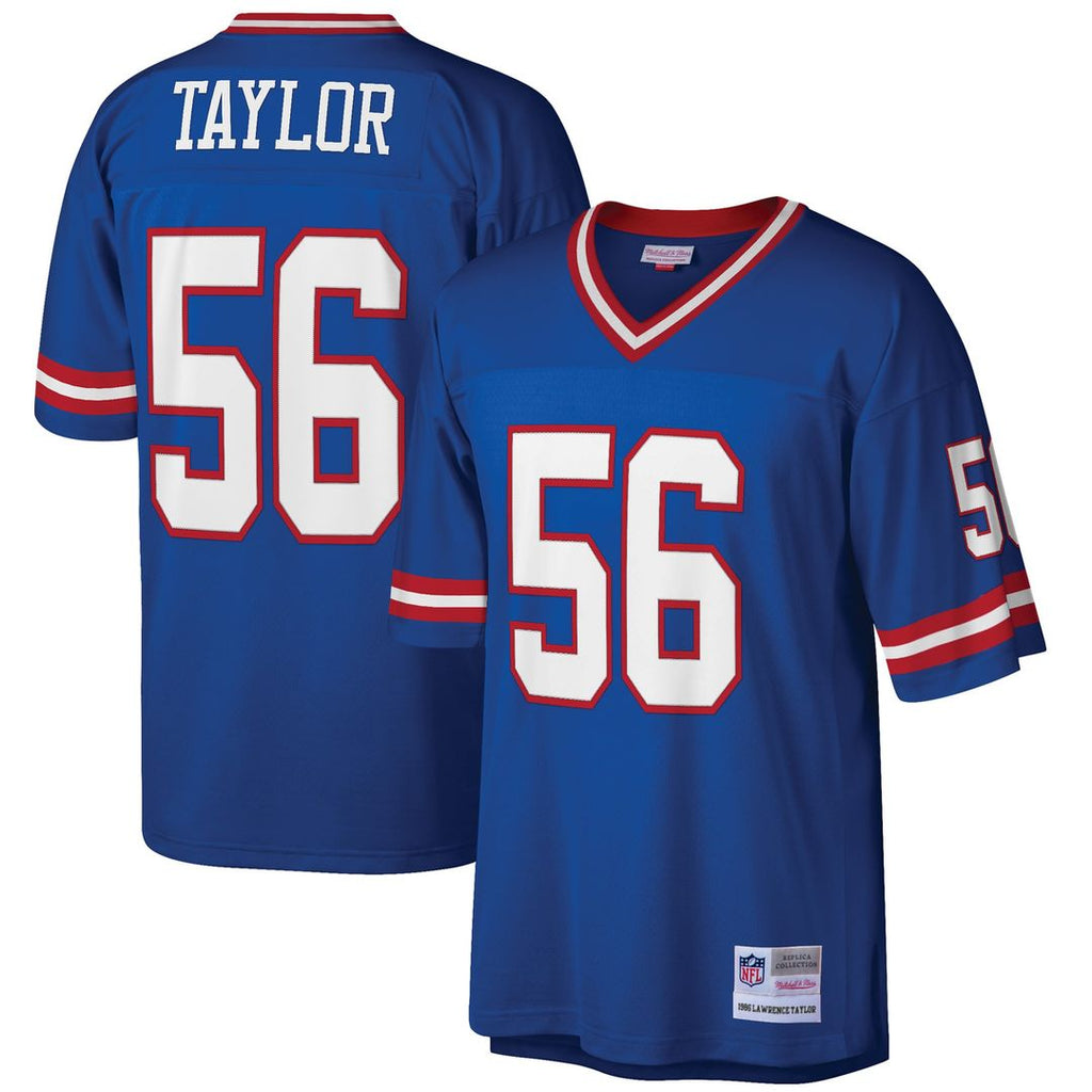 New York Giants Lawrence Taylor Mitchell & Ness Royal Big & Tall 1986 Retired Player Replica Jersey product image 1,