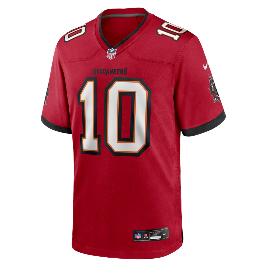 Tampa Bay Buccaneers Trey Palmer Nike Red Game Jersey product image 2, provided for visual reference and product detail