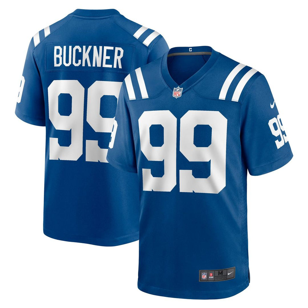 Indianapolis Colts DeForest Buckner Nike Royal Game Jersey product image 1, provided for visual reference and product detail