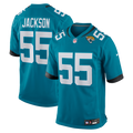 Jacksonville Jaguars Dequan Jackson Nike Teal Game Jersey product image 1, provided for visual reference and product detail