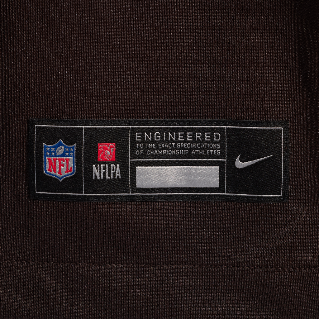 Cleveland Browns Quincy Williams Nike Brown Team Game Jersey product image 8, provided for visual reference and product