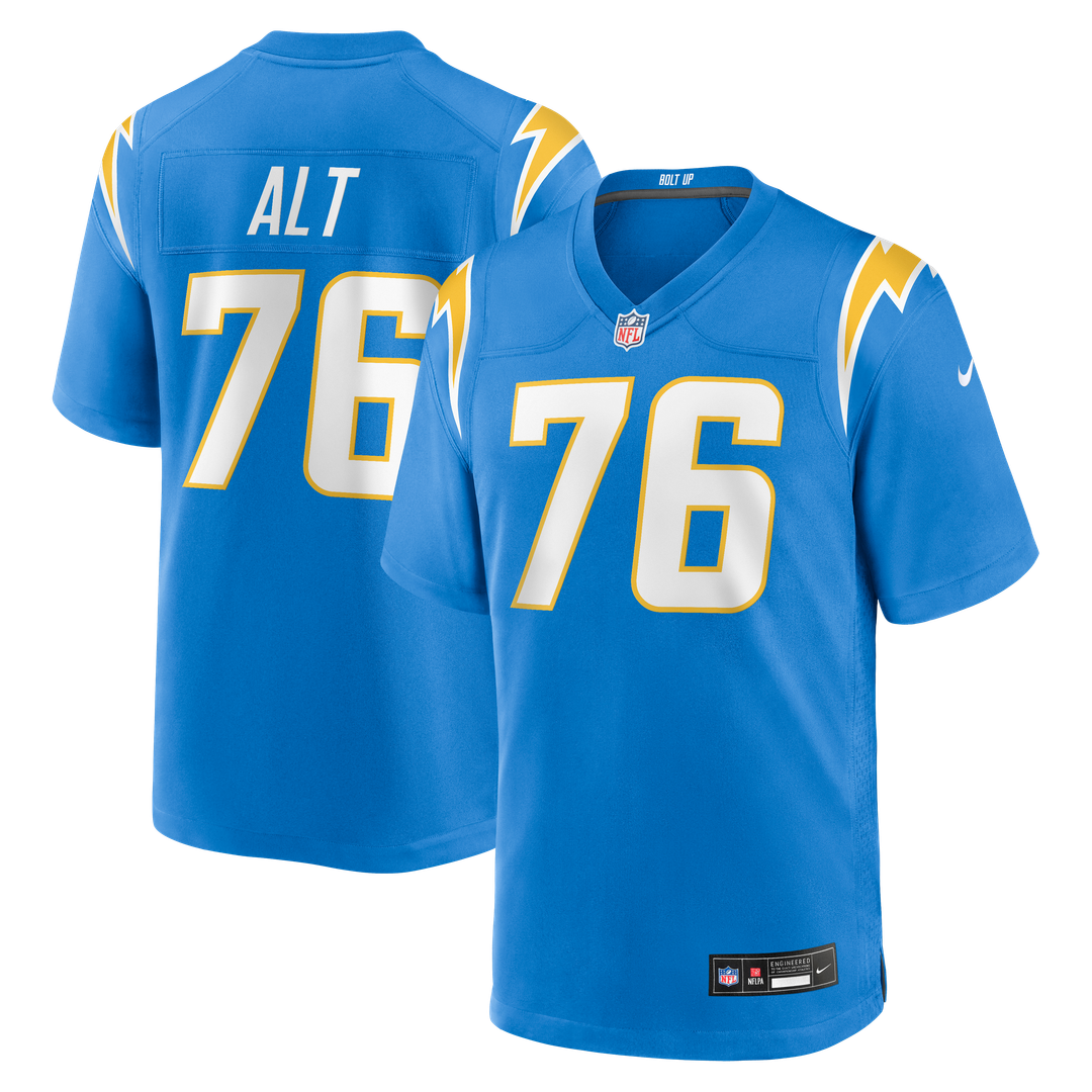 Los Angeles Chargers Joe Alt Nike Gold Alternate Charger Power Game Player Jersey product image 7, provided for visual
