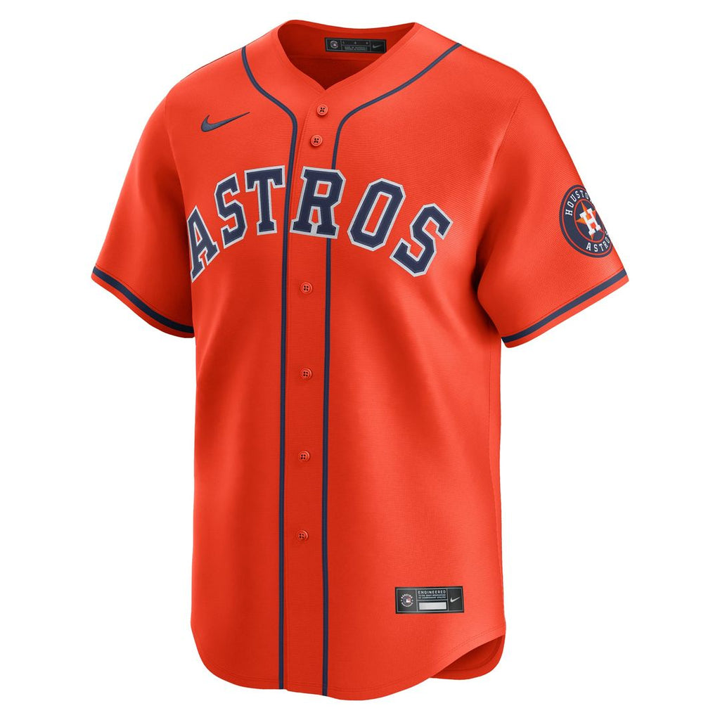 Houston Astros Nike Orange Alternate Limited Jersey product image 2, provided for visual reference and product detail review
