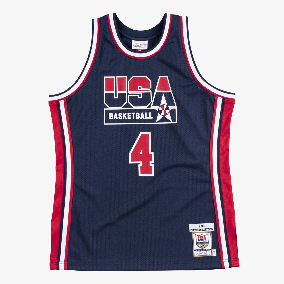 USA Basketball Mitchell & Ness Authentic Jersey Christian Laettner 1992 product image 2, provided for visual reference and
