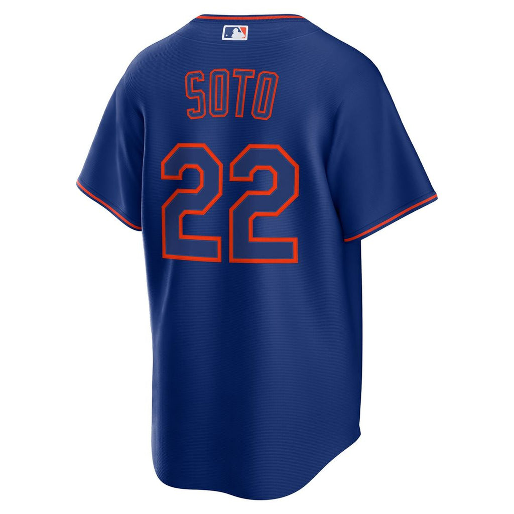 New York Mets Juan Soto Nike Royal Alternate Replica Player Jersey product image 3, provided for visual reference and