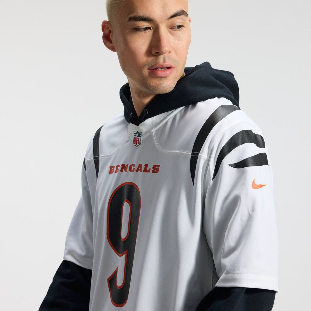 Cincinnati Bengals Joe Burrow Nike White Game Jersey product image 23, provided for visual reference and product detail