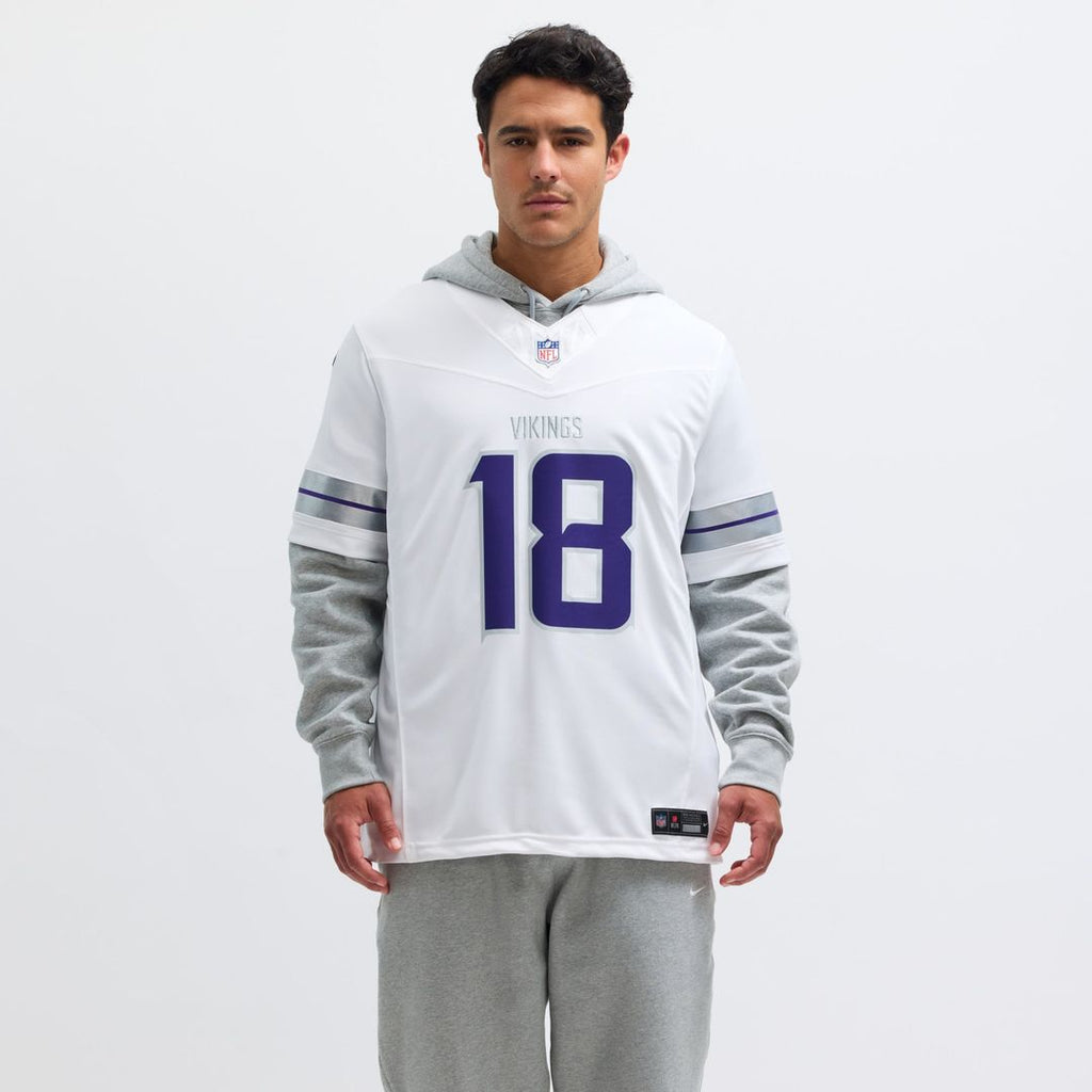Minnesota Vikings Justin Jefferson Nike White Alternate Vapor F.U.S.E. Limited Jersey product image 4, provided for visual