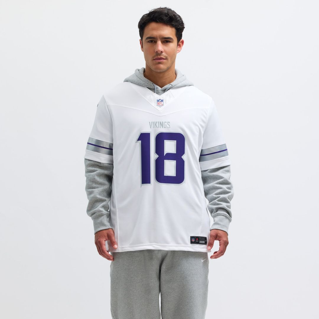 Minnesota Vikings Justin Jefferson Nike White Alternate Vapor F.U.S.E. Limited Jersey product image 4, provided for visual