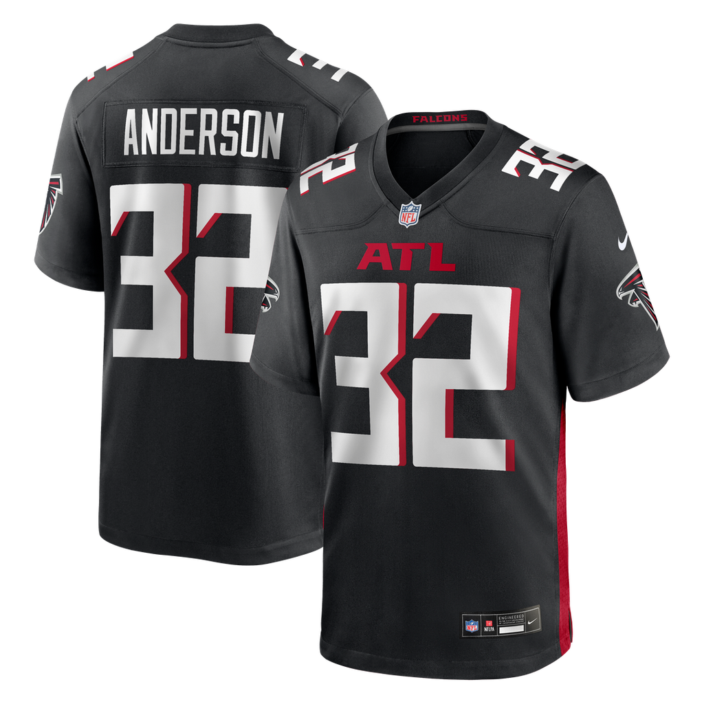 Atlanta Falcons Jamal Anderson Nike Black Game Retired Player Jersey product image 1, provided for visual reference and