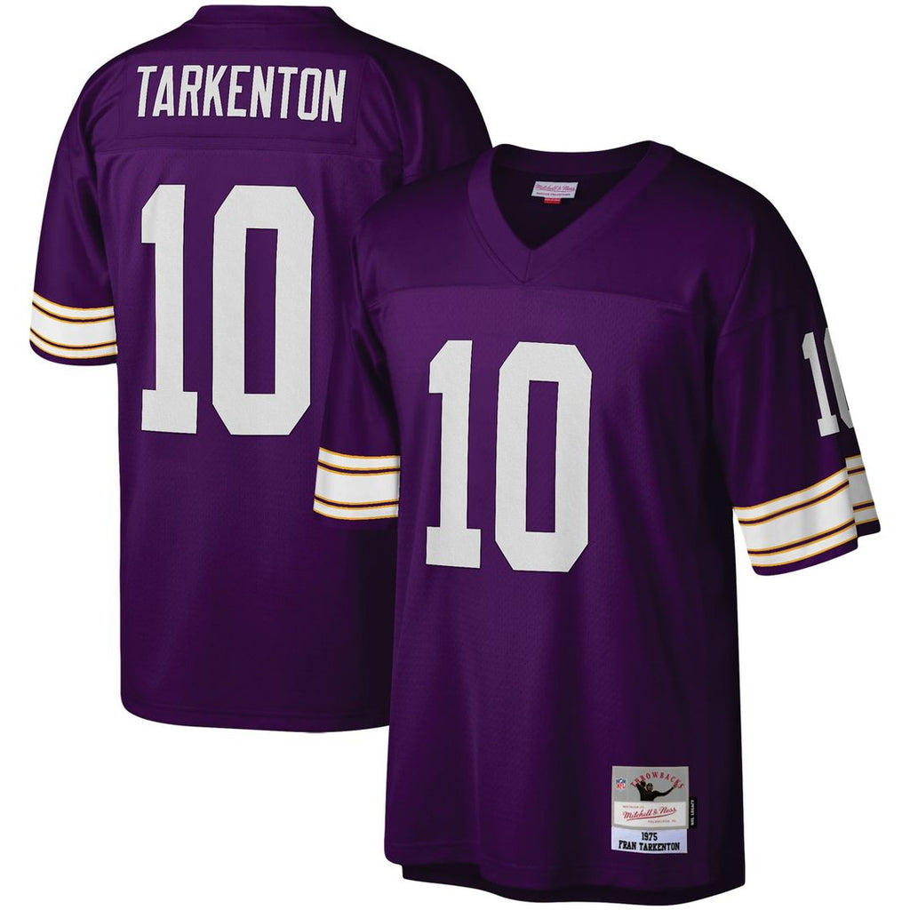 Minnesota Vikings Fran Tarkenton Mitchell & Ness Purple Legacy Replica Jersey product image 1, provided for visual reference