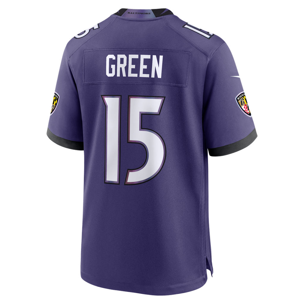 Baltimore Ravens Mike Green Nike Purple Team Game Jersey product image 3, provided for visual reference and product detail