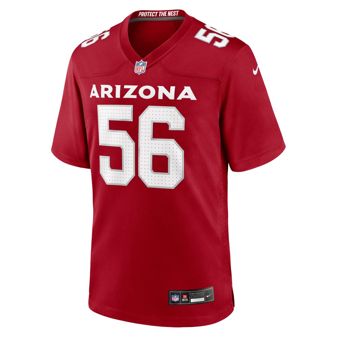 Arizona Cardinals Darius Robinson Nike Cardinal Player Game Jersey product image 2, provided for visual reference and