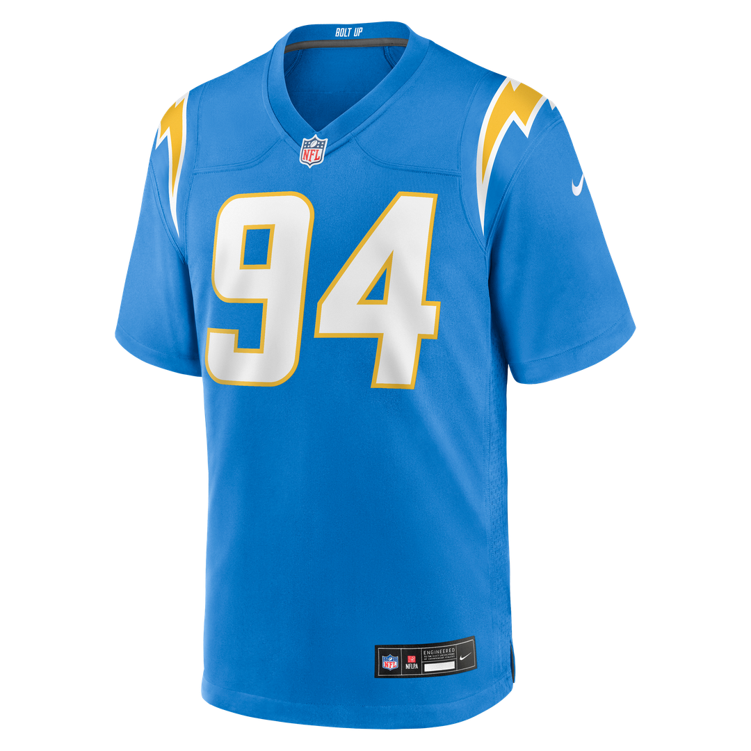 Los Angeles Chargers Dalvin Tomlinson Nike Powder Blue Team Game Jersey product image 2, provided for visual reference and