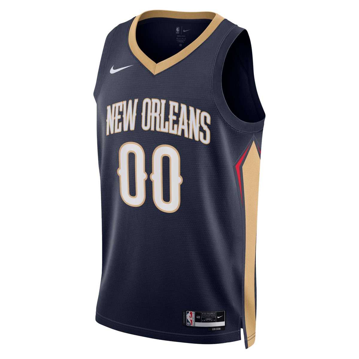 New Orleans Pelicans Nike Icon Swingman Jersey - Custom - Unisex product image 2, provided for visual reference and product
