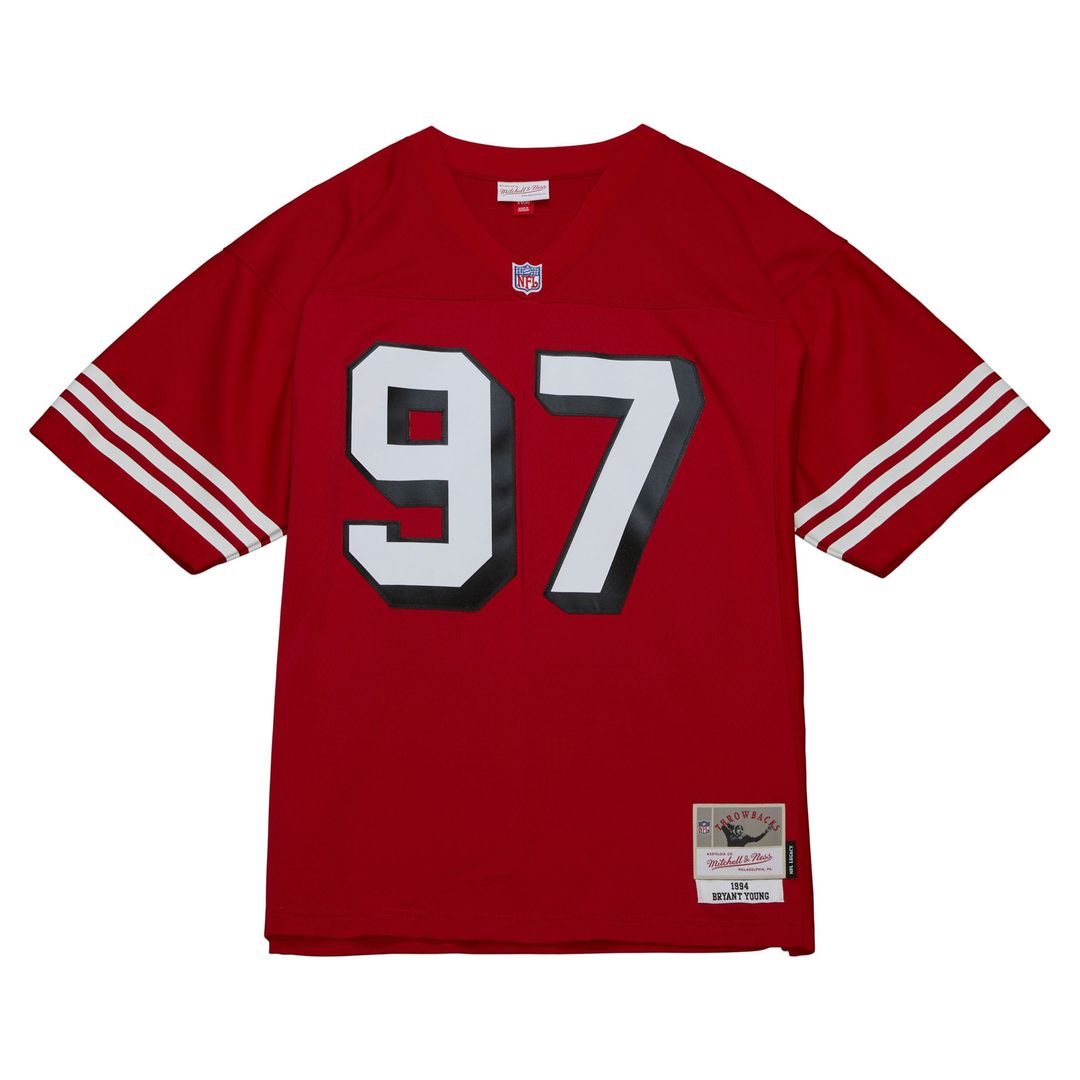 San Francisco 49ers Bryant Young Mitchell & Ness Scarlet Legacy Replica Jersey product image 2, provided for visual