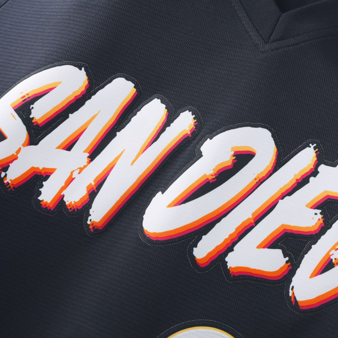 San Diego Padres Nick Pivetta Nike Obsidian 2026 City Connect Stadium Jersey product image 4, provided for visual reference