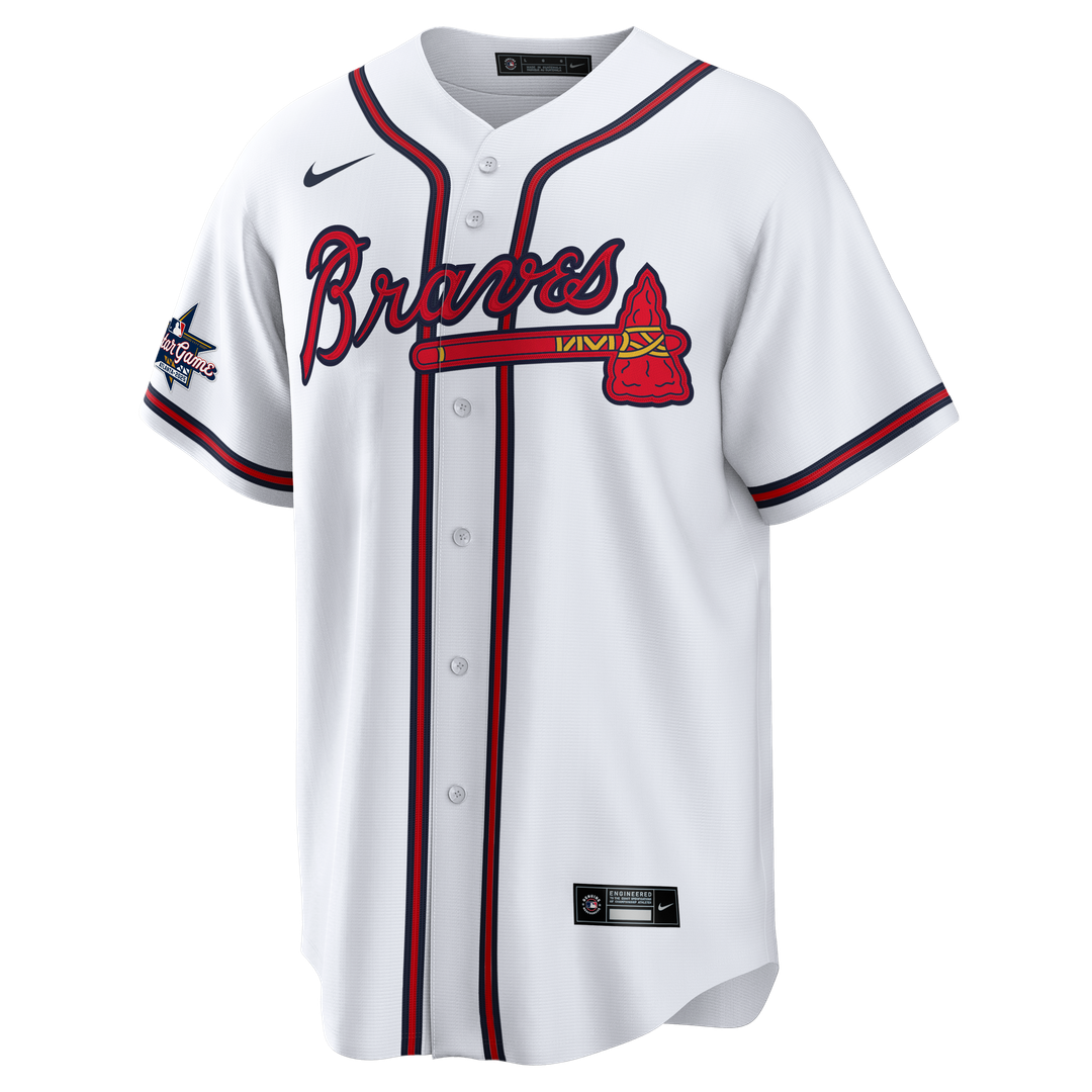 Atlanta Braves Nike White Home Replica Team Jersey product image 5, provided for visual reference and product detail review