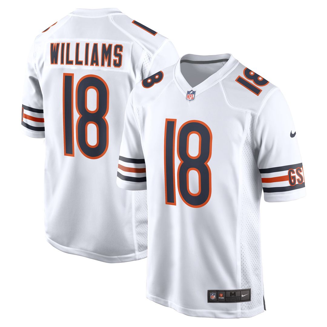 Chicago Bears Caleb Williams Nike White First Round Pick Player Game Jersey product image 1, provided for visual reference
