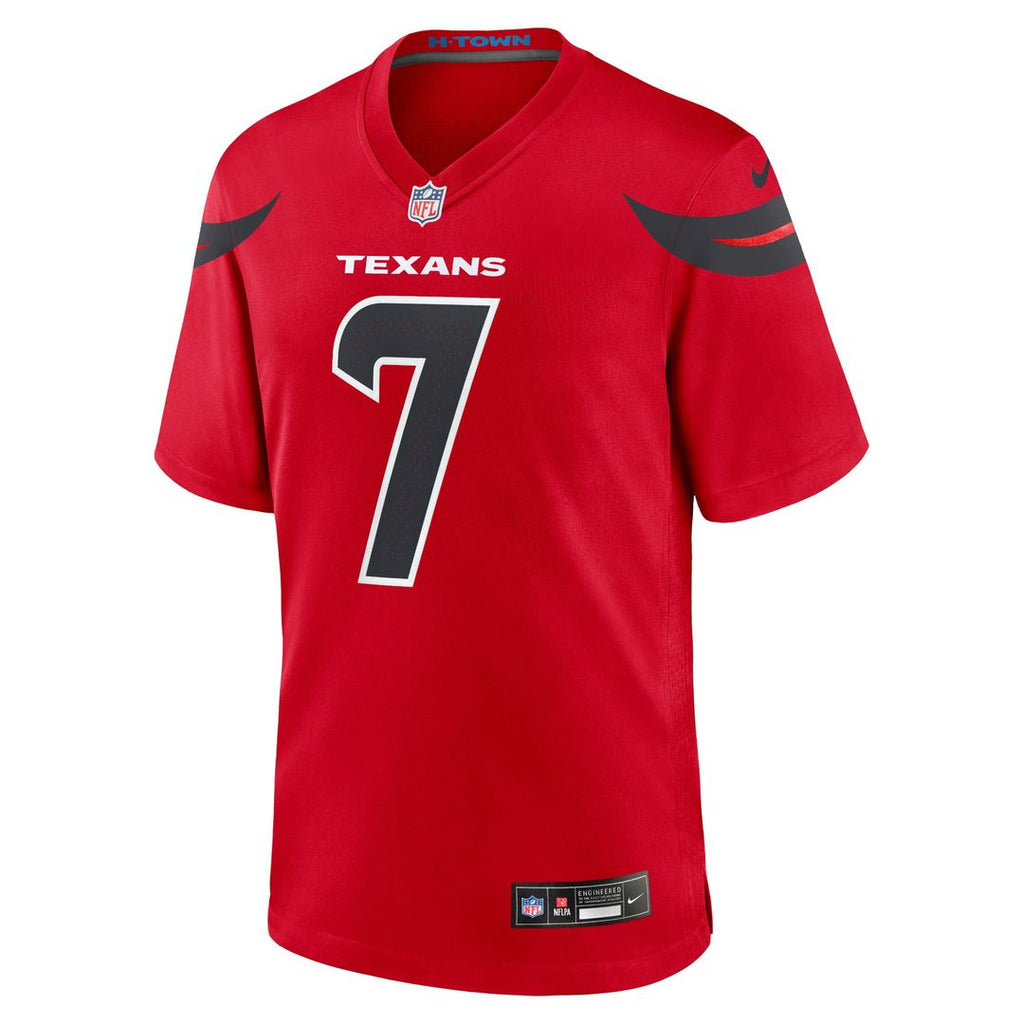 Houston Texans C.J. Stroud Nike Red Alternate Game Jersey product image 2, provided for visual reference and product detail