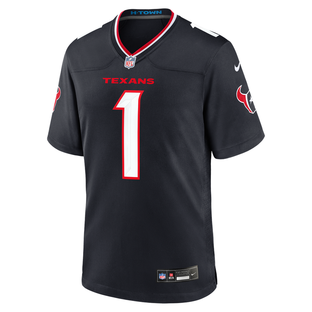 Houston Texans Tank Dell Nike Navy Team Game Jersey product image 4, provided for visual reference and product detail review