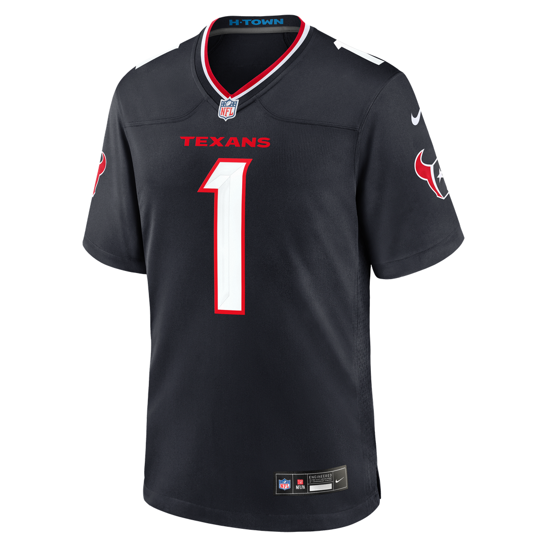 Houston Texans Tank Dell Nike Navy Team Game Jersey product image 4, provided for visual reference and product detail review