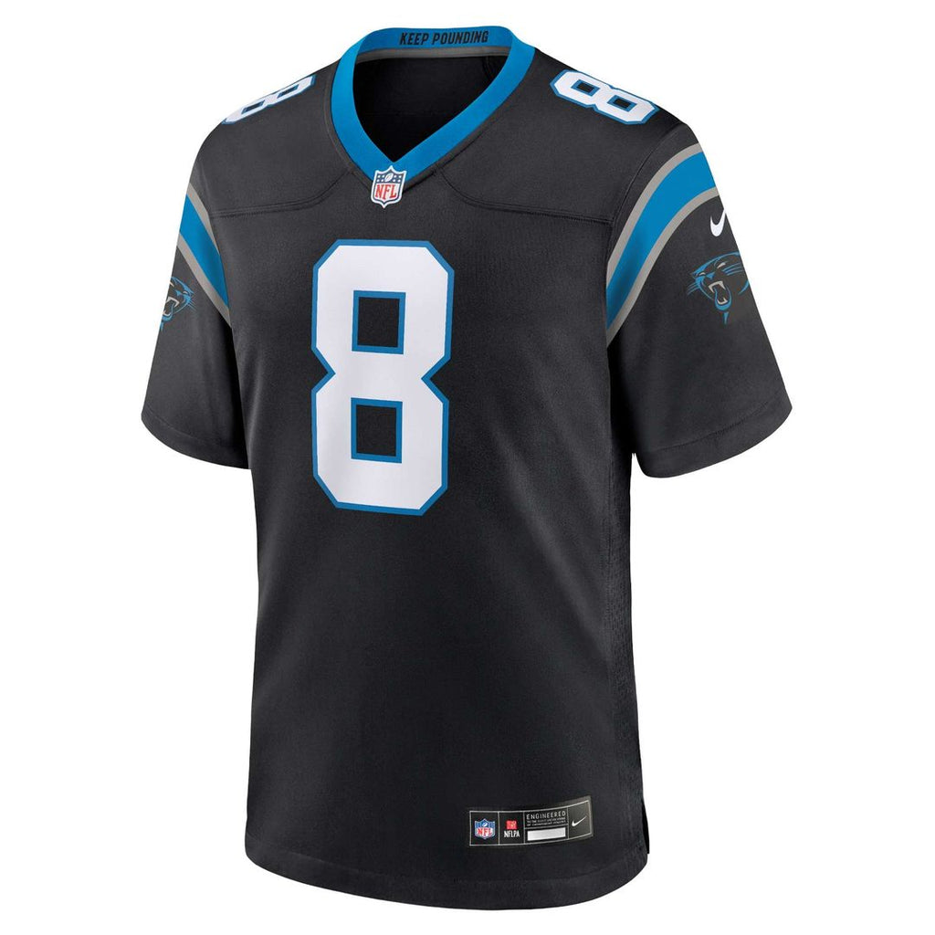 Carolina Panthers Jaycee Horn Nike Black Game Jersey product image 2, provided for visual reference and product detail review