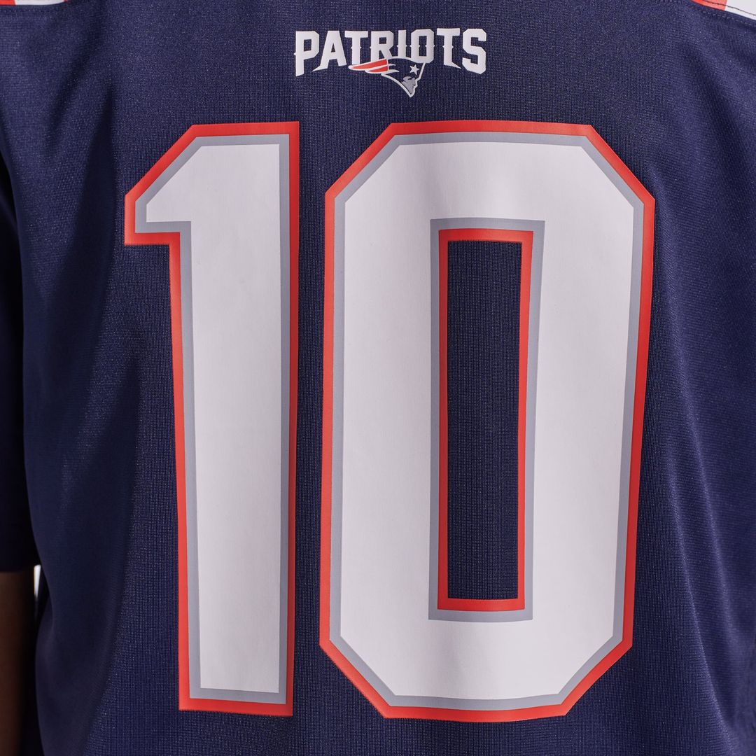 New England Patriots Drake Maye Nike Navy Player Game Jersey product image 25, provided for visual reference and product
