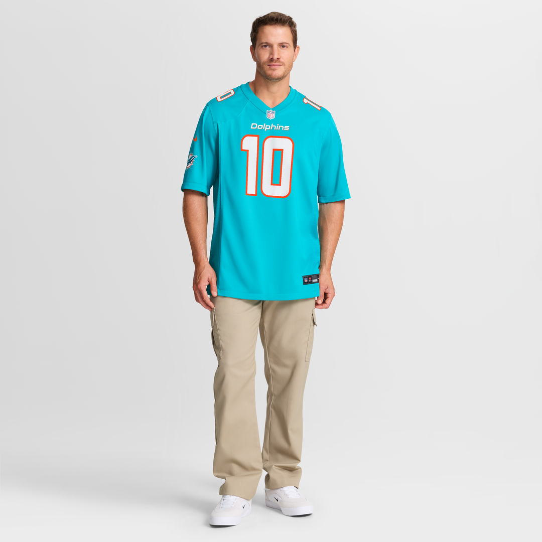Miami Dolphins Jacob Rodriguez Nike Aqua Game Jersey product image 2, provided for visual reference and product detail review