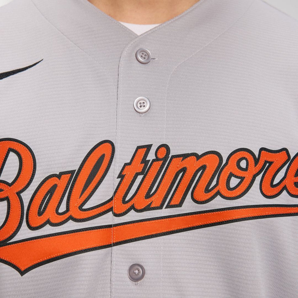 Baltimore Orioles Nike Gray Road Replica Team Jersey product image 8, provided for visual reference and product detail review
