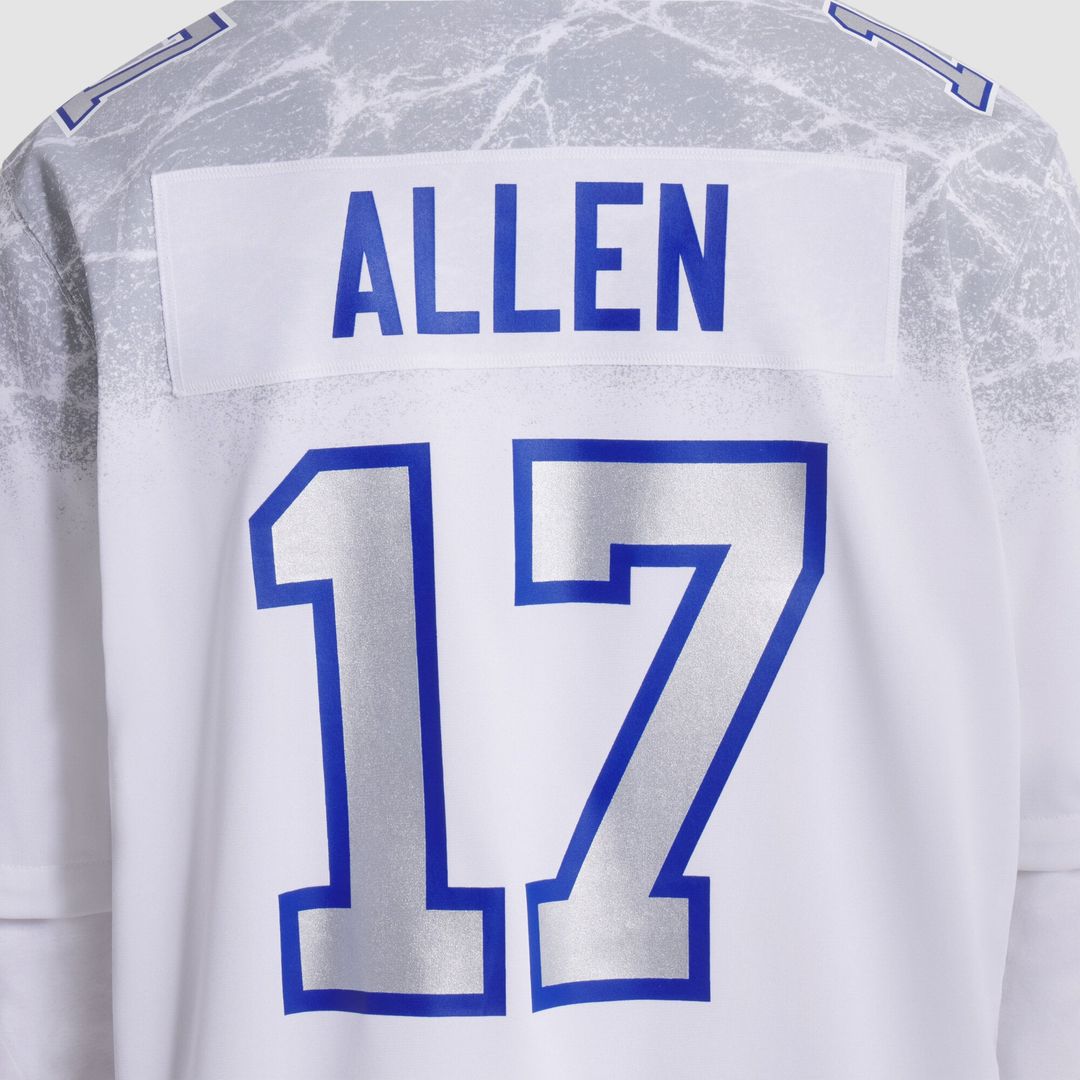 Buffalo Bills Josh Allen Nike White Rivalries Collection Game Jersey product image 5, provided for visual reference and