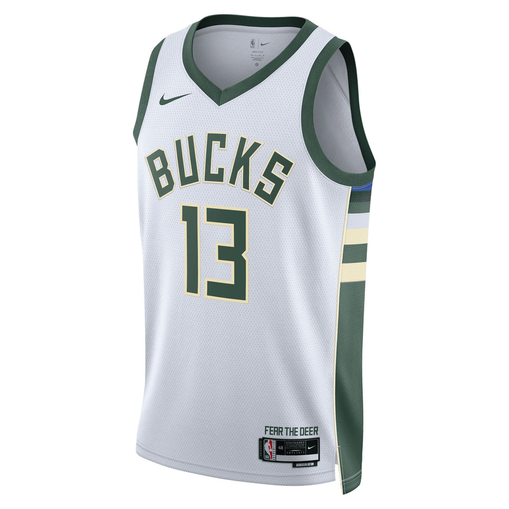 Milwaukee Bucks Nike Association Edition Swingman Jersey - White - Ryan Rollins - Unisex product image 3, provided for