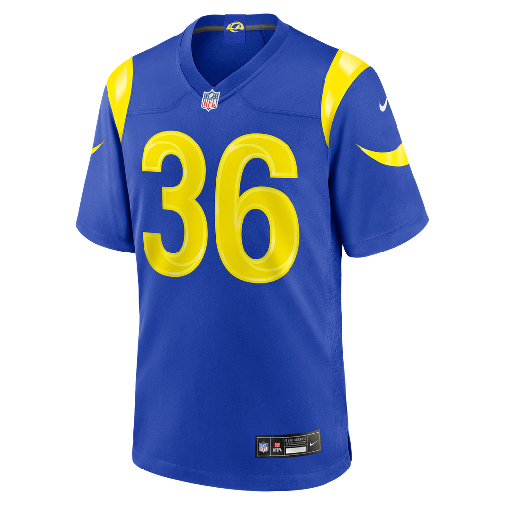 Los Angeles Rams Alex Johnson Nike Royal Team Game Jersey product image 2, provided for visual reference and product detail