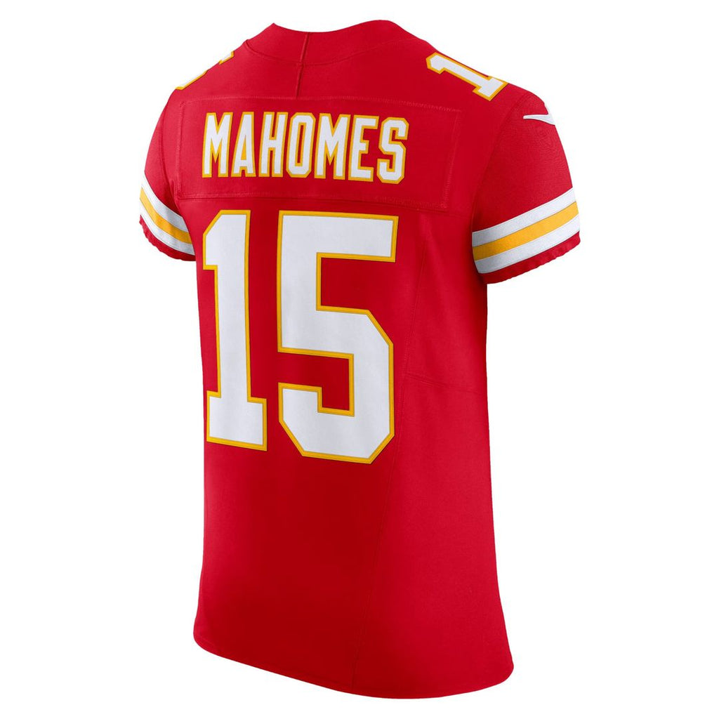 Kansas City Chiefs Patrick Mahomes Nike Red Team Vapor F.U.S.E. Elite Jersey product image 7, provided for visual reference