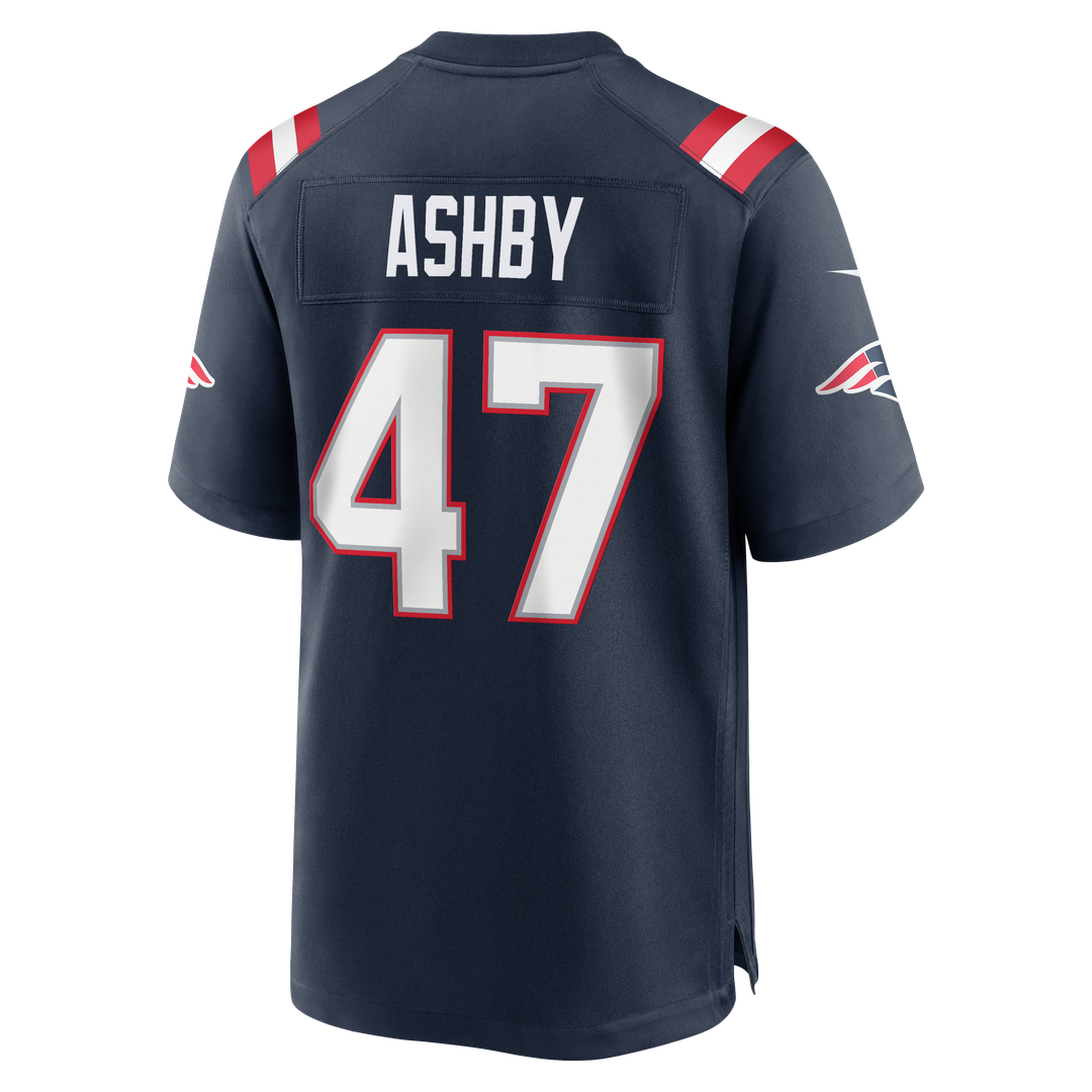 New England Patriots Julian Ashby Nike Navy Team Game Jersey product image 3, provided for visual reference and product