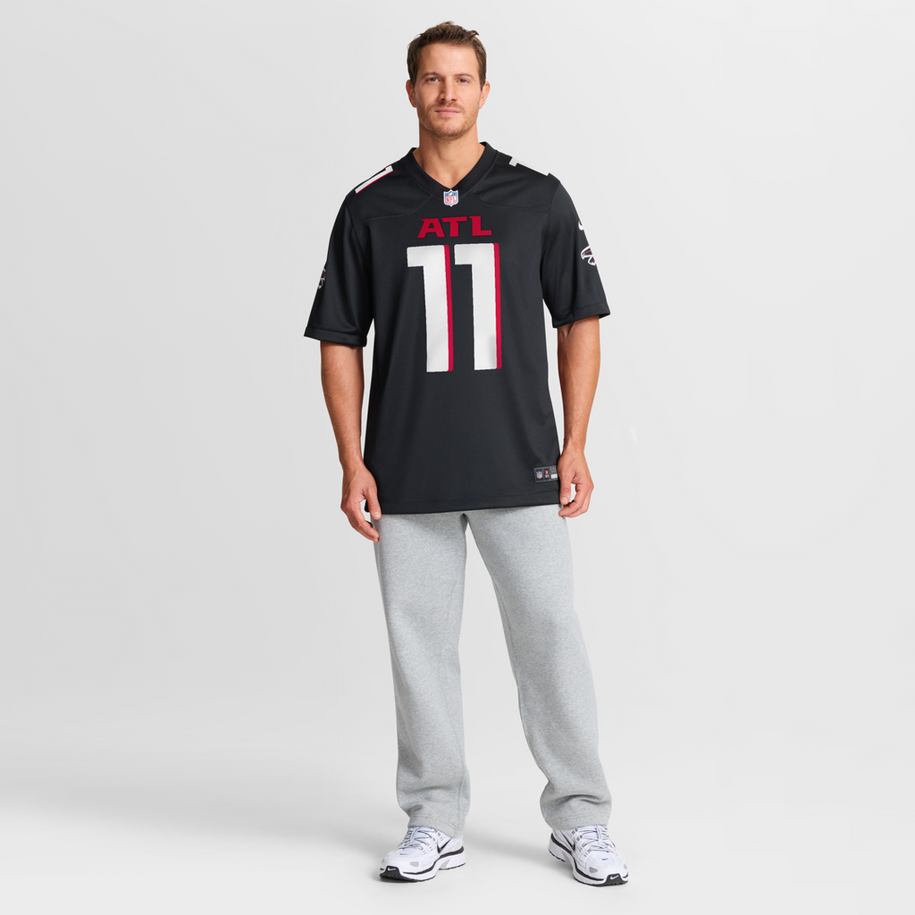 Atlanta Falcons Jalon Walker Nike Black Team Game Jersey product image 7, provided for visual reference and product detail
