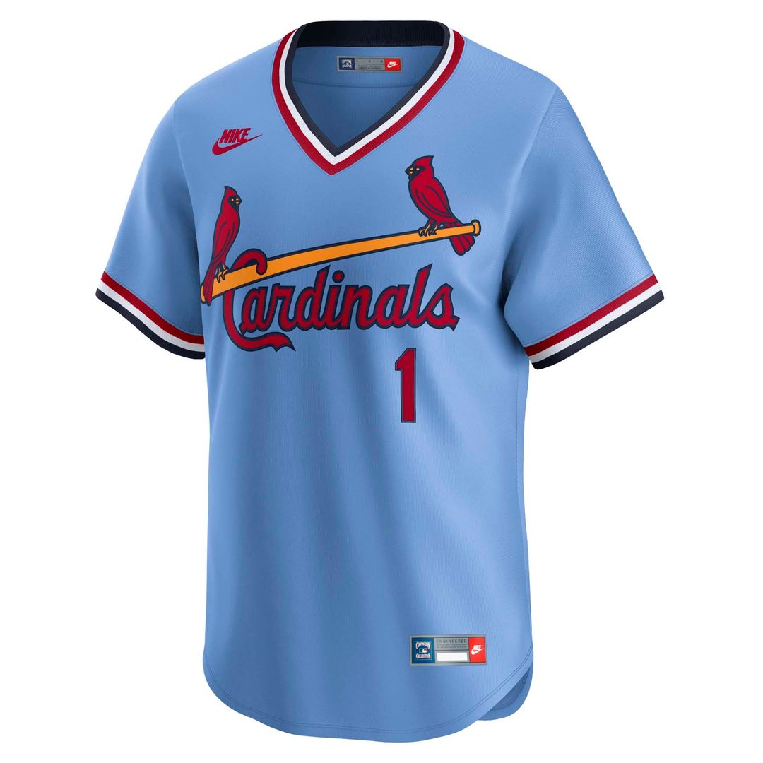 St. Louis Cardinals Ozzie Smith Nike Blue Throwback Cooperstown Collection Limited Jersey product image 5, provided for