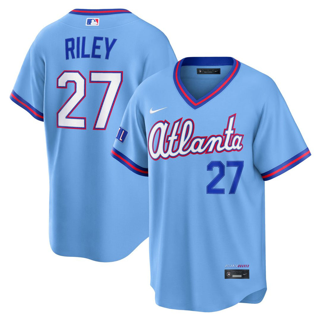 Atlanta Braves Austin Riley Nike Powder Blue 2026 City Connect Stadium Jersey product image 1, provided for visual reference