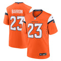 Denver Broncos Jahdae Barron Nike Orange Team Game Jersey product image 1, provided for visual reference and product detail