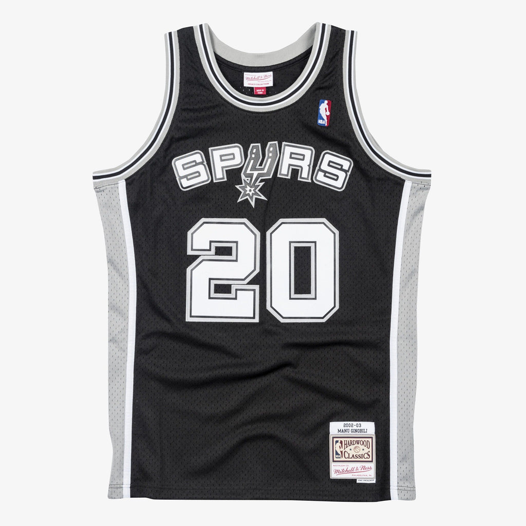 San Antonio Spurs Mitchell & Ness Swingman Jersey Manu Ginobili 2002-03 product image 2, provided for visual reference and