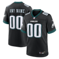 Philadelphia Eagles Nike Black Alternate Custom Game Jersey product image 1, provided for visual reference and product